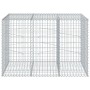 Gabion basket with galvanized iron cover 150x100x100cm by , Pots and planters - Ref: Foro24-3295191, Price: 109,63 €, Discoun...