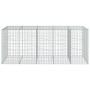 Gabion basket with galvanized iron cover 250x100x100cm by , Pots and planters - Ref: Foro24-3295193, Price: 165,46 €, Discoun...