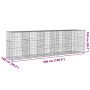 Gabion basket with galvanized iron cover 500x100x150cm by , Pots and planters - Ref: Foro24-3295217, Price: 407,99 €, Discoun...