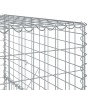 Gabion basket with galvanized iron cover 800x100x150cm by , Pots and planters - Ref: Foro24-3295220, Price: 631,47 €, Discoun...