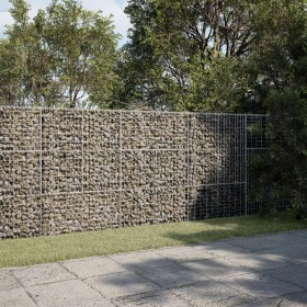 Gabion basket with galvanized iron cover 300x100x150cm by , Pots and planters - Ref: Foro24-3295215, Price: 220,99 €, Discoun...