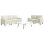 2-piece cream velvet sofa set with cushions by , Sofas - Ref: Foro24-3278419, Price: 508,54 €, Discount: %