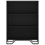 Engineered wood black shelf 80x31x106 cm by , Bookcases and shelves - Ref: Foro24-848624, Price: 68,97 €, Discount: %