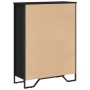 Estantería de madera de ingeniería negra 80x31x106 cm de , Librerías y estanterías - Ref: Foro24-848624, Precio: 68,97 €, Des...