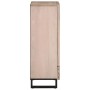 Aparador alto madera maciza de mango 60x34x100 cm de , Almacenamiento para CD y DVD - Ref: Foro24-377587, Precio: 168,08 €, D...