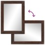 Solid mango wood and glass bathroom mirror 50x70 cm by , Bathroom furniture - Ref: Foro24-377591, Price: 52,56 €, Discount: %