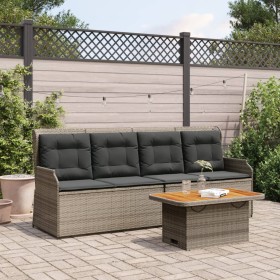 3-teiliges Gartenmöbel-Set und Kissen aus grauem Kunst-Rattan. von , Gartensets - Ref: Foro24-3262444, Preis: 523,77 €, Rabat...