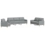 3-piece light gray fabric sofa set by , Sofas - Ref: Foro24-3278287, Price: 671,42 €, Discount: %