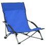 Folding beach chairs 2 units blue fabric by vidaXL, Garden chairs - Ref: Foro24-312488, Price: 61,29 €, Discount: %