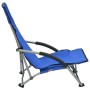 Folding beach chairs 2 units blue fabric by vidaXL, Garden chairs - Ref: Foro24-312488, Price: 61,29 €, Discount: %