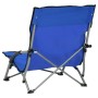 Klappbare Strandkörbe 2 Einheiten blauer Stoff von vidaXL, Gartenstühle - Ref: Foro24-312488, Preis: 61,29 €, Rabatt: %