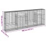 Gabion basket with galvanized iron cover 400x50x150 cm by , Pots and planters - Ref: Foro24-3295157, Price: 228,38 €, Discoun...