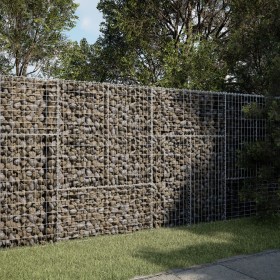 Gabion basket with galvanized iron cover 200x50x150 cm by , Pots and planters - Ref: Foro24-3295155, Price: 126,09 €, Discoun...