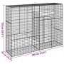 Gabion basket with galvanized iron cover 200x50x150 cm by , Pots and planters - Ref: Foro24-3295155, Price: 121,40 €, Discoun...