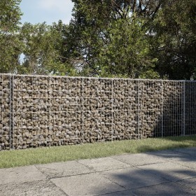 Gabion basket with galvanized iron cover 350x100x100cm by , Pots and planters - Ref: Foro24-3295195, Price: 204,99 €, Discoun...