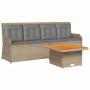 Set muebles de jardín 3 piezas y cojines ratán sintético beige de , Conjuntos de jardín - Ref: Foro24-3262103, Precio: 533,21...