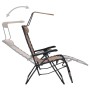 Folding lounger in taupe textilene by vidaXL, Loungers - Ref: Foro24-312469, Price: 110,16 €, Discount: %