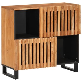 Solid acacia wood sideboard 80x34x75 cm by , Lockers and storage cabinets - Ref: Foro24-377570, Price: 137,99 €, Discount: %