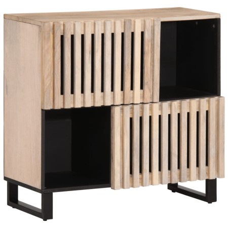 Massiver Mangoholz-Sideboard 80x34x75 cm von , Schließfächer und Lagerschränke - Ref: Foro24-377572, Preis: 150,99 €, Rabatt: %