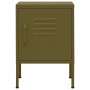 Bedside tables 2 units olive green steel 35x35x51 cm by , Nightstands - Ref: Foro24-3095205, Price: 132,74 €, Discount: %