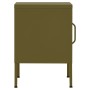 Bedside tables 2 units olive green steel 35x35x51 cm by , Nightstands - Ref: Foro24-3095205, Price: 132,74 €, Discount: %