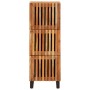 Tall solid acacia wood sideboard 40x34x110 cm by , CD and DVD storage - Ref: Foro24-377580, Price: 130,41 €, Discount: %