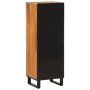 Tall solid acacia wood sideboard 40x34x110 cm by , CD and DVD storage - Ref: Foro24-377580, Price: 130,41 €, Discount: %