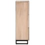 Aparador alto madera maciza de mango 40x34x110 cm de , Almacenamiento para CD y DVD - Ref: Foro24-377582, Precio: 144,99 €, D...