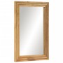 Solid mango wood rough and glass 50x70 cm bathroom mirror by , Bathroom furniture - Ref: Foro24-377589, Price: 64,46 €, Disco...