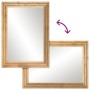 Solid mango wood rough and glass 50x70 cm bathroom mirror by , Bathroom furniture - Ref: Foro24-377589, Price: 64,46 €, Disco...