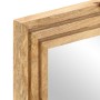 Solid mango wood rough and glass 50x70 cm bathroom mirror by , Bathroom furniture - Ref: Foro24-377589, Price: 64,46 €, Disco...