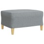 4-piece sofa set with ottoman and light gray fabric cushions by , Sofas - Ref: Foro24-3278311, Price: 738,54 €, Discount: %