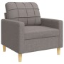 4-piece sofa set with ottoman and taupe fabric cushions by , Sofas - Ref: Foro24-3278318, Price: 769,25 €, Discount: %