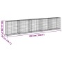 Gabion basket with galvanized iron cover 500x50x100 cm by , Pots and planters - Ref: Foro24-3295146, Price: 203,58 €, Discoun...