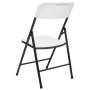 Folding garden chairs, 4 units, white HDPE by vidaXL, Garden chairs - Ref: Foro24-313556, Price: 113,29 €, Discount: %