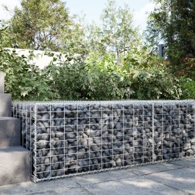 Gabion basket with galvanized iron cover 100x100x50 cm by , Pots and planters - Ref: Foro24-3295178, Price: 52,99 €, Discount: %