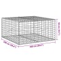 Gabion basket with galvanized iron cover 100x100x50 cm by , Pots and planters - Ref: Foro24-3295178, Price: 52,99 €, Discount: %