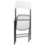 Folding garden chairs, 4 units, white HDPE by vidaXL, Garden chairs - Ref: Foro24-313556, Price: 113,29 €, Discount: %