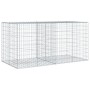 Cesta de gaviones con cubierta hierro galvanizado 200x100x100cm de , Maceteros y jardineras - Ref: Foro24-3295192, Precio: 13...