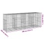 Gabion basket with galvanized iron cover 400x100x150cm by , Pots and planters - Ref: Foro24-3295216, Price: 314,61 €, Discoun...