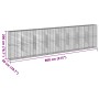 Gabion basket with galvanized iron cover 800x50x200 cm by , Pots and planters - Ref: Foro24-3295173, Price: 551,55 €, Discoun...