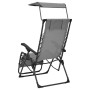 Folding chairs 2 units gray textilene by vidaXL, Loungers - Ref: Foro24-312470, Price: 174,35 €, Discount: %