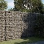 Gabion basket with galvanized iron cover 250x100x200cm by , Pots and planters - Ref: Foro24-3295228, Price: 241,99 €, Discoun...