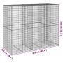 Gabion basket with galvanized iron cover 250x100x200cm by , Pots and planters - Ref: Foro24-3295228, Price: 267,33 €, Discoun...