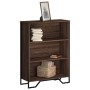 Estantería madera de ingeniería marrón roble 80x31x106 cm de , Librerías y estanterías - Ref: Foro24-848628, Precio: 72,48 €,...