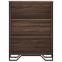 Engineered wood brown oak bookshelf 80x31x106 cm by , Bookcases and shelves - Ref: Foro24-848628, Price: 72,48 €, Discount: %