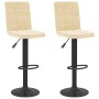 Kitchen stools 2 units cream velvet by , Kitchen stools - Ref: Foro24-335762, Price: 134,39 €, Discount: %