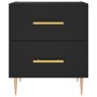 Mesita de noche madera de ingeniería negro 40x35x47,5 cm de , Mesitas de noche - Ref: Foro24-827278, Precio: 56,87 €, Descuen...