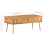 Mesa de centro madera maciza de acacia 100x50x40 cm de , Mesas de centro - Ref: Foro24-289650, Precio: 215,99 €, Descuento: %