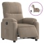 Electric reclining armchair in gray taupe microfiber fabric by , Armchairs - Ref: Foro24-3204915, Price: 271,97 €, Discount: %